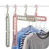 Cabide Multifuncional de Nove Furos Artefato de Armazenamento para Guarda-Roupa Pendurar Roupas Gancho Antiderrapante Rack de Armazenamento Dobrável Mágico