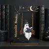 Enfeites de Madeira Balançantes de Fantasma Engraçado