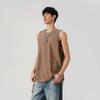 Estilo Americano High Street Esportivo Estilo Preguiçoso Listras de Pista Colete Sem Mangas Masculino Verão Nova Marca de Moda Secagem Rápida Caimento Limpo Colete