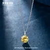 Collar Colgante Personalizable de Acero Titanio Color Seis Garras Circonita Cúbica para Mujer Estilo Vacaciones Dopamina Accesorios de Cadena para Clavícula
