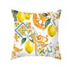 Funda de Almohada para Sofá Nórdico Pequeña Fresca con Estampado de Frutas Cubierta de Cojín de Cuero de Durazno Funda de Almohada para Oficina Hogar Transfronterizo