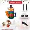 Especial Transfronterizo para Decoración de Jardín Navideño 1.5m Hombre de Jengibre Taza Modelo Inflable Hombre Viejo Inflable Muñeco de Nieve