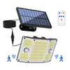 Nova popular lâmpada de rua LED à prova d'água com sensor para iluminação rural de casa e quintal, lâmpada solar para jardim externo