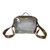 Mochila Bolsa de Dolor Chica Japonesa Versátil Básica 20cm Bolsa para Bebé Cruzada Casual Gran Capacidad Mochila Transparente Linda