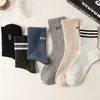 Meias de lã masculinas, espessadas e forradas com fleece para aquecimento no inverno, meias felpudas resistentes ao frio, meias masculinas de cachemir até a panturrilha, meias grossas