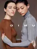 Elegante y sofisticada capa base de punto de cuello alto para mujer, perfecta para otoño e invierno. Este elegante y hermoso suéter de corte ajustado presenta un diseño único de cuello con volantes