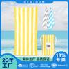 Amazon Venta Caliente Microfibra Patrón Logo Personalizado Sin Arena Secado Rápido Absorbente de Sudor Natación Toalla de Baño Grande Toalla de Playa