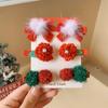 Pinza para el pelo de estrella roja de Año Nuevo y Navidad, pinza lateral de bola de pelo para flequillo, accesorios para el pelo para vestirse