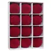 Bolas de Navidad Flocadas Transfronterizas 6cm/12Pzas, Adornos para Árbol de Navidad de Forma Única, Set Navideño de Plástico Terciopelo, Estilo Europeo