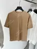 Yuran 26 Primavera/Verano Nueva Moda Camiseta de Manga Corta Oversize de Mezcla de Seda y Algodón Mercerizado de Una Pieza