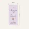 Pegatinas selladoras para envolver regalos en stock, florales, de lazo, para sobres, decoración de bolsas de regalo, morado brumoso, bendiciones románticas, pegatinas largas