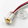 Sonda de toque com luz azul, cabeça de toque transparente totalmente em cobre, luminária de mesa, luz frontal de espelho, acessórios de interruptor de toque para luz de armário