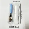 Cuchara con forma de lingote de acero inoxidable 316L, cuchara para alimentar a niños, cuchara para comida de bebé, cuchara pequeña para sopa para el hogar, al por mayor