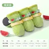 Lindos zapatos estampados para cachorros, perros pequeños, mascotas, que no se caen, otoño, finos, para interiores, fundas para patas de perro, otoño, cálidos