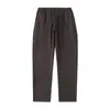 Pantalones Casuales de Algodón Peinado Lavado Estilo Nuevo de Primavera para Hombre, Sueltos y Cómodos, Pantalones de Pierna Recta Modernos y Versátiles, Pantalones Largos, Pantalones de Vestir Unisex