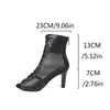 Sandalias de moda cómodas, antideslizantes, de suela blanda, talla 34-43, zapatos de tacón de aguja para mujer de talla grande transfronterizos, sandalias de tacón ultra alto con punta abierta descatalogadas