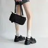 Estilo Britânico Retro Sola Grossa Mary Jane Feminino Modelo 2026 Fivela Bico Redondo Tendência Moda Versátil para Ir ao Trabalho Sapatos Pequenos de Couro