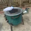Tanque de Gas Convertido a Estufa, Tanque de Gas Licuado Extra Grueso Convertido a Leña, Estufa de Hierro Fundido Rural, Estufa Conveniente para Patio Exterior