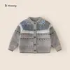Colección de Suéteres para NiñosSuéter de Punto Suave y Acogedor para Niño Pequeño, Tejido de Punto Rayado para Bebé, Suéter para Niño con Manga Raglán