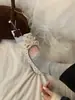 ¡Primer encuentro Ji dulce francés! Bailarinas de lunares estilo coreano para mujer 2026 Otoño/Invierno hada a juego con faldas suela blanda zapatos de abuela