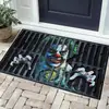 Tapete de Porta Série Palhaço 3D Halloween Amazon Temu para Entrada de Casa, Resistente à Sujeira, Antiderrapante, Resistente ao Desgaste, Fácil de Limpar