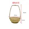 Cesta de arreglo floral tejida en bambú retro de mano cesta de flores rociadas adorno Zen recipiente chino para arreglo floral Ikebana tubo de bambú