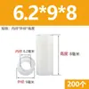 Plástico ABS Columna de Aislamiento Recta Pasante Manga de Tornillo Cilindro Hueco Nylon Espesor Aumentado Junta Arandela Columna Aislante Manga de Eje