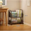 Estantería para Uso Doméstico, Librería de Múltiples Niveles para Montar en la Pared, Gabinete de Almacenamiento y Exhibición de Pie, Estante Móvil para Juguetes, Libros y Snacks para la Sala de Estar