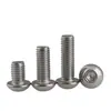 Tornillos para Máquina de Acero Inoxidable 304, Cabeza Plana Redonda, Hexagonal, Hechos en América