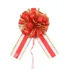 Transfronterizo 70 # Flor de Bola Cepillada Grande Dorada con Bordes Dorados, Empaque de Regalo Navideño con Flores Frescas, Decoración de Coche de Boda, Cinta.