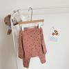 Pijamas Infantis para Meninos e Meninas 2023 Primavera Desenho Animado Lã Pull-Up Roupa de Casa Bebê Algodão Roupas de Outono e Conjuntos de Calças Moderno
