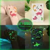 Pegatinas de Tatuaje de Dibujos Animados para Niños, Mundo de Dinosaurios Luminoso, Pegatinas Temporales Impermeables para Cara de Niños y Niñas, Stock Listo Transfronterizo