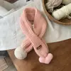 2025 Nuevo Bufanda Coreana para Niños Niñas Otoño e Invierno Bebé Tejida Cruzada Lana Cálida Bufanda