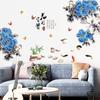 Estilo Chinês Lótus Autoadesivo Quarto Quente Sala de Estar Papel de Parede Layout de Quarto Adesivos de Parede Adesivos de Decoração Adesivos Autoadesivos