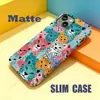 Película Case com Bloqueio de Cor Estilo Macaron Desenho Animado Guepardo para Apple 18Pm iPhone 17Pm Película Case Personalizada