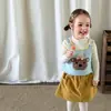Pedido mínimo 1 peçaRoupas infantis ZheLi, colete de tricô para meninas, colete suéter infantil de outono, roupas de bebê
