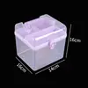 Caja de Almacenamiento de Juguetes para Niños Caja de Plástico Transparente Pequeña Opcional en Tres Colores Caja de Almacenamiento Portátil para Cosméticos Caja de Joyería