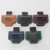 En Stock Marcador de Páginas de Cuero PU de Alta Gama Crazy Horse, Clip Magnético de Cuero de Doble Cara Vintage, Grabado Láser Disponible