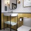 Inodoro Baño Azulejo de Pared Azulejo de Pared Cierre Tira Decorativa Tira de Borde Medio Muro de Baño Tira de Tubo de Arcilla Línea Ohm