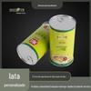Latas de Estanho de Fábrica para Embalagem de Alimentos 300g Tampa de Abertura Fácil Latas de Armazenamento de Leite de Cabra em Pó com Bordas Relevadas para Pó de Grãos, Seladas para Frescor