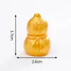 Lingote de Ano Novo para Atrair Riqueza, Boneco de Cavalo Dourado Pequeno, Acessórios Fofos de Decoração DIY, Pequenos Enfeites para Carro e Desktop