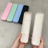 Caja de Almacenamiento de Cubiertos al por Mayor Caja con Tapa abatible Caja de Almacenamiento para Palillos Cuchara Tenedor Caja Rectangular Portátil para Estudiantes