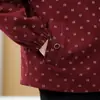 Chaqueta de punto nueva y elegante de otoño con cuello, corta y de corte holgado, chaqueta moderna y favorecedora para mujeres de mediana edad y mayores
