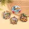 Polonia Varsovia Cracovia Decorativo Souvenir Turístico Comercio Exterior Atracción Nacional Imán Imán de Nevera de Resina Personalización