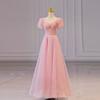 Vestido Rosa de Compromiso, Vestido de Noche para Examen de Arte, Nuevo Modelo 2026 para Mujer, Vestido de Dama de Honor para Brindis, Temperamento Femenino, Suave y Elegante para Primavera