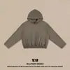 Ropa de Hombre DE Sudadera con capucha Hasselblad corta y ancha, estilo callejero americano transfronterizo, puños rectos, sudadera con capucha de rizo para hombre