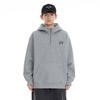Sudadera con capucha pesada de otoño 2024 con media cremallera para hombre, holgada, de talla grande, chaqueta de moda de primavera y otoño