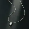 Colar de Trevo de Quatro Folhas em Prata S925 Estilo Old Money de Luxo Leve para Mulheres, Choker de Joias Banado a Ouro K Moda Quente 2025