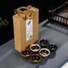 Taza de pescado con grietas de hielo creativa Taza de té pequeña Juego de té Kung Fu de cerámica Taza de té Embalaje de caja de regalo de seis tazas para clientes