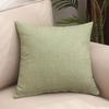 Almohada de Lino de Color Sólido Engrosada Elegante Hogar Sofá Sala de Estar 50 Respaldo Coche Oficina Cuadrada Cojín Lumbar